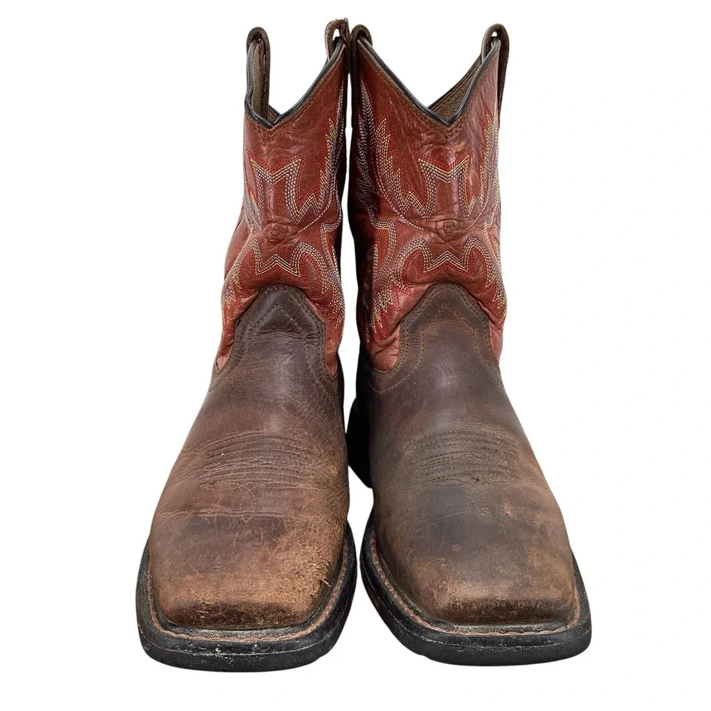 Ariat Youth size 5 WorkHog Wide Square Toe Leather Cowboy  Boots 10007837